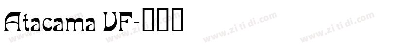 Atacama VF字体转换